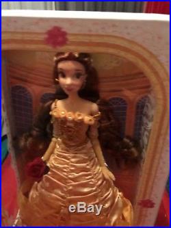 Brand New In A Box Disney limited edition doll Princess Belle yellow dress