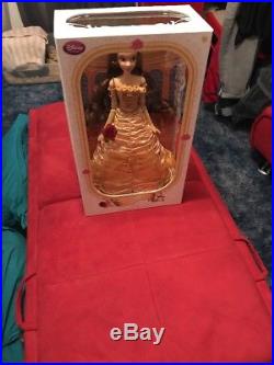 Brand New In A Box Disney limited edition doll Princess Belle yellow dress