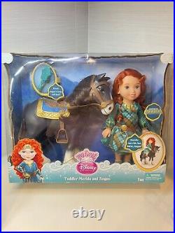 Brave Merida Doll & Angus Horse / Rare My First Disney Princess