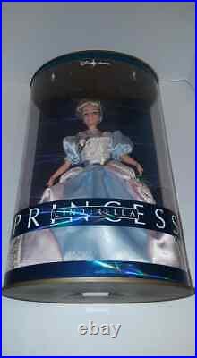 Collectible Disney Store Cinderella Princess Barbie Doll NEW IN BOX Lights Up