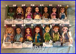 Collection 14 Disney Store Animator 16 Toddler Dolls Princess 1st Editions Pets