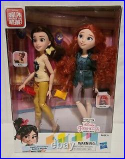 Complete Set Lot Of 7 Disney Comfy Princess Ralph Breaks the Internet Dolls NEW