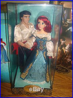 DISNEY Lil Mermaid Princess ARIEL & ERIC Doll Set Designer Fairytale Couples LE