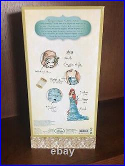 DISNEY PRINCESS Designer Collection ARIEL Little Mermaid LE DOLL COA & Gift Bag
