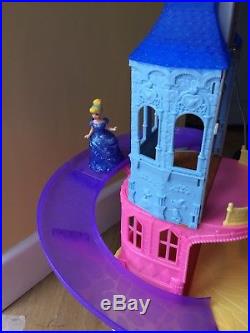 DISNEY PRINCESS Magiclip Glitter Glider Castle + Cinderella + Frozen Dolls