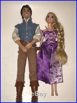 DISNEY PRINCESS & PRINCE Barbie DOLL Lot of 12 Ariel Eric Jasmine Aladdin Flynn