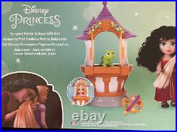 DISNEY PRINCESS Petite TANGLED Deluxe Gift Playset Rapunzel Gothel Flynn BNIB