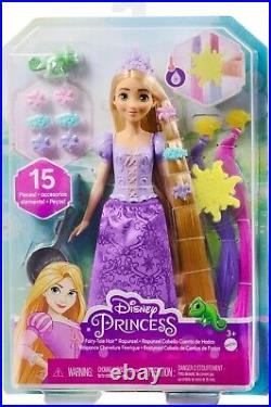DISNEY PRINCESS Rapunzel Doll with Color-Change Hair Extensions (Multicolor)