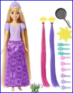 DISNEY PRINCESS Rapunzel Doll with Color Change Hair Extensions Stylish New doll