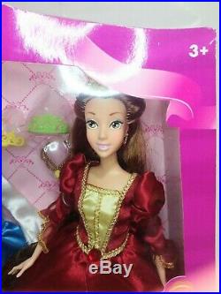 DISNEY STORE Princess Wardrobe BELLE Doll RARE HTF USED IN BOX