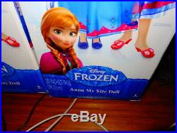 DISNEY frozen MY SIZE DOLL ANNA 38TALL FACTORY SEALED 2014 FIRST EDITION TARGET