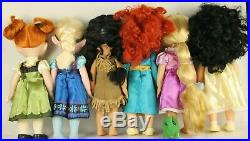 Disney 16 Animator Princess Toddlers Dolls Lot of 6 Elsa Anna Merida Pocahonta