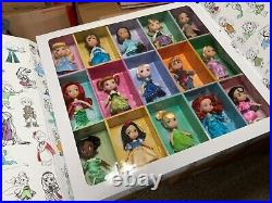 Disney 2016 ANIMATORS' Collection 5 Mini Doll Gift Set of 15 in Display Box