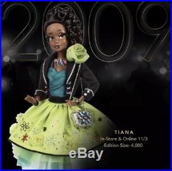 Disney 2018 PREMIERE SERIES Tiana Designer Doll LE 4000 Princess & The Frog