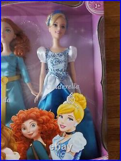 Disney 7 Princess Collection Anna Elsa Rapunzel Ariel Merida Belle Cinderella