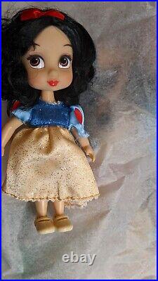 Disney Animator's Mini Doll Pets Lot Rapunzel Snow White Merida Cinderella Anna