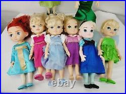 Disney Animators' Collection 16 Toddler Doll Princesses 8 Doll Lot