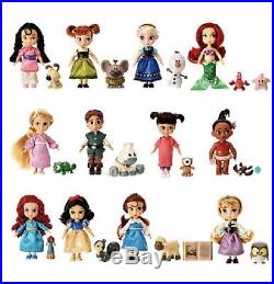 Disney Animators Collection Boxed Princess Doll Set Of 12 Flynn Belle Ariel