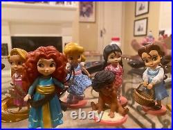 Disney Animators Collection Mini Doll Set Lot Princess Cake Topper Figurine