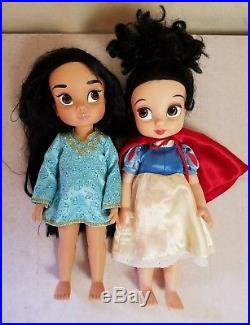 Disney Animators Collection Princess Dolls Merida Rapunzel Ariel Anna Lot 13