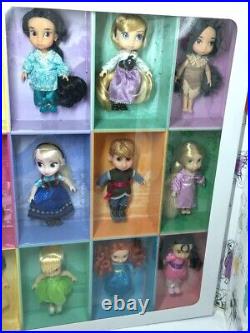 Disney Animators Collection Princess Mini Figure Collectible 15 Dolls Set withBox