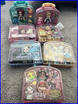 Disney Animators Doll Collection In Cases New