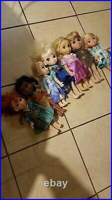 Disney Animators Dolls Collection Huge Lot of 7! Pre Owned As is