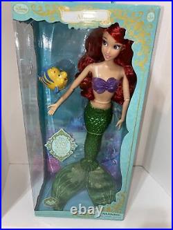 Disney Ariel From The Little Mermaid Deluxe Feature 18 Singing Doll New! NIP