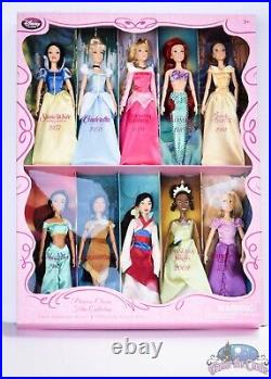 Disney Ariel Jasmine Belle Rapunzel CLASSIC MOVIE PRINCESS DOLL COLLECTION New