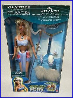 Disney Atlantis Crystal Princess Kida doll withlight up necklace RARE