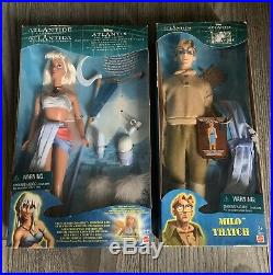 Disney Atlantis The Lost Empire Crystal Princess 29327/ Milo 29810 Mattel Dolls