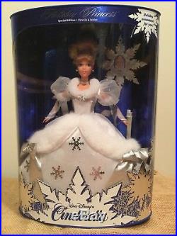 Disney Barbie Holiday Princess Dolls 4 Lot Cinderella Belle Snow White Jasmine