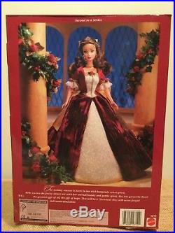 Disney Barbie Holiday Princess Dolls 4 Lot Cinderella Belle Snow White Jasmine