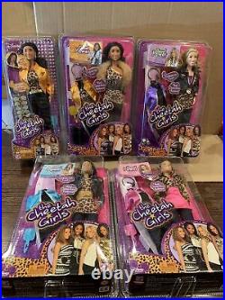 Disney Channel the Cheetah Girls Growl Power Fashion Collection Dolls Lot Of 5
