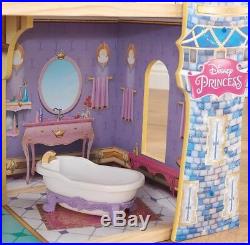 Disney Cinderella Castle Doll House 5 Rooms 11 PC Royal Furniture Gold Door LQQK