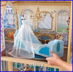 Disney Cinderella Castle Doll House 5 Rooms 11 PC Royal Furniture Gold Door LQQK