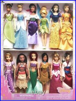 Disney Classic Princess 12 Doll Collection Gift Set 11 1/2'' Christmas Gifts
