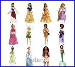 Disney Classic Princess 12 Doll Collection Gift Set 11 1/2'' Christmas Gifts