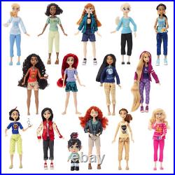 Disney Comfy Princess Posable 15 Dolls Sealed BOX SET NEW Princess
