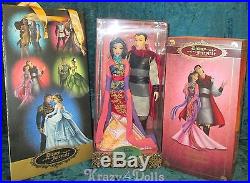 Disney Designer Fairytale Collection Doll Couple Princess Mulan and Shang New