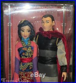 Disney Designer Fairytale Collection Doll Couple Princess Mulan and Shang New