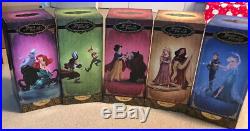 Disney Designer Heroes And Villains 5 Doll Set Le Of 6000 Elsa Ariel Rapunzel