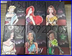 Disney Designer Premier Princess Dolls Full Set of 6 Snow White Belle Ariel, etc