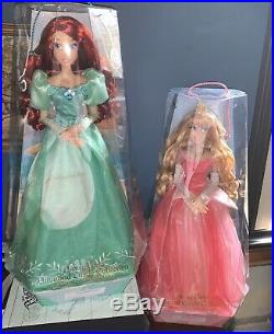 Disney Diamond Collection Limited Edition Princess Aurora & Ariel 17 Doll BOTH