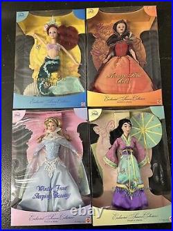 Disney Enchanted Seasons Dolls Mulan Sleeping Beauty Belle Ariel FULL LOT/SET
