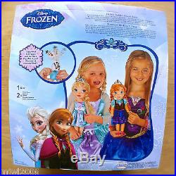 Disney FROZEN Deluxe TODDLER ELSA ANNA Dolls OLAF Princess Royal Reflection Eyes