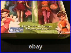 Disney Fairies For All Seasons Rosetta and Fawn 2011 JAKKS Pacific NEW RARE