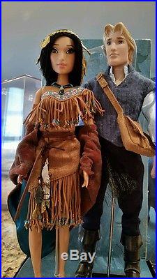 Disney Fairytale Designer Collection LE Pocahontas & John Smith Doll 11.5 in NEW