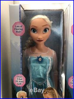 Disney Frozen Anna and Elsa 3 inches Life Size Doll Sets Bonus Olaf Toys