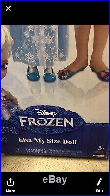 Disney Frozen (Elsa My Size Doll) 38 Inches Tall Target Exclusive In Hand